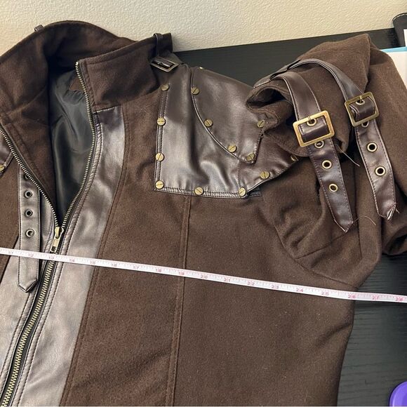 RQ-BL Brown Steampunk Jacket Men’s XL - Picture 10 of 11
